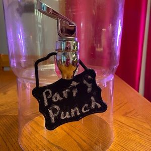 2 gallon clear plastic drink dispenser with stand